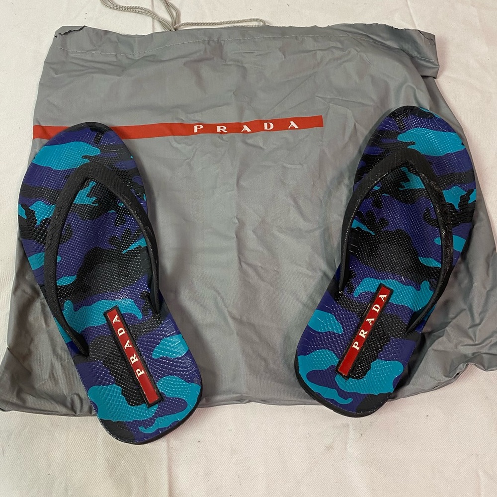 Prada Camouflage Flip Flops/ Slides